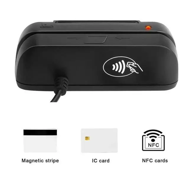 Alt view image 6 of 10 - 3 in 1 Combo Credit Card Reader SZTW150 Magnetic Card Reader + EMV Chip/RFID NFC Reader Writer For Read and Write CPU Chip Card