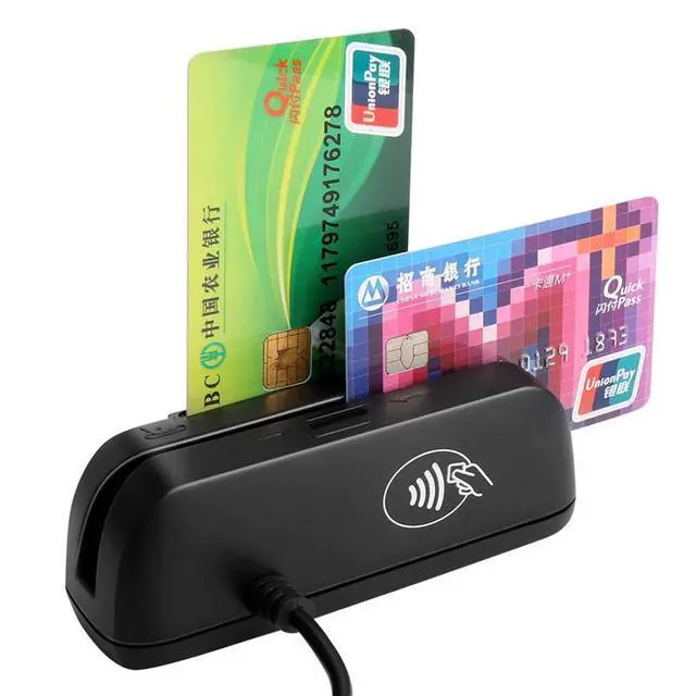 Alt view image 7 of 10 - 3 in 1 Combo Credit Card Reader SZTW150 Magnetic Card Reader + EMV Chip/RFID NFC Reader Writer For Read and Write CPU Chip Card