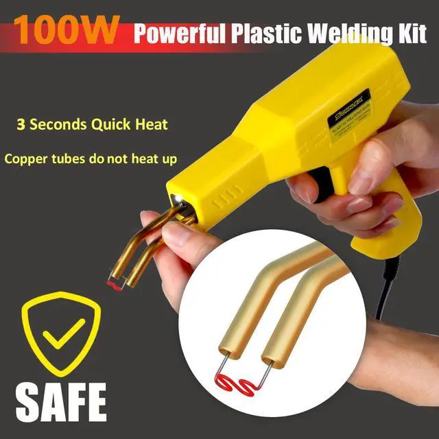 Alt view image 5 of 6 - Plastic Welder,2 in 1 Plastic Welding Kit,Hot Stapler Car Bumper Repair Kit