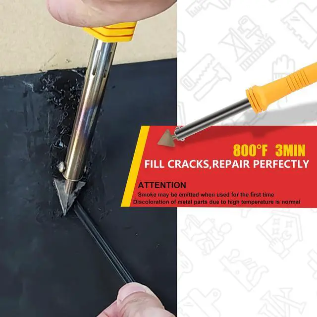 Alt view image 6 of 6 - Plastic Welder,2 in 1 Plastic Welding Kit,Hot Stapler Car Bumper Repair Kit