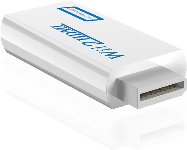 Alt view image 9 of 14 - Wii to HDMI Converter Wii to HDMI Audio Video Converter with 3.5mm Audio Cable Compatible with Wii Wii U HDTV Supports All Wii Display Modes