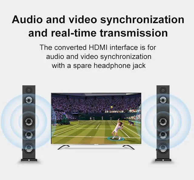 Alt view image 13 of 14 - Wii to HDMI Converter Wii to HDMI Audio Video Converter with 3.5mm Audio Cable Compatible with Wii Wii U HDTV Supports All Wii Display Modes