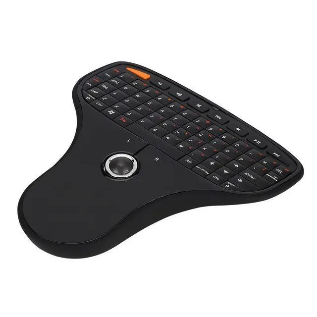 Alt view image 10 of 10 - 070 Keyboard Trackball Portable Keyboard Trackball 2.4G Wireless Mini USB Multimedia Keyboard for TV Computer Keyboard