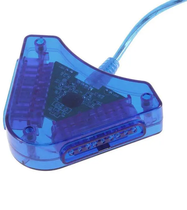 Alt view image 10 of 10 - PC USB Dual Controller Adapter Converter Compatible with PS1,2,3,PSX