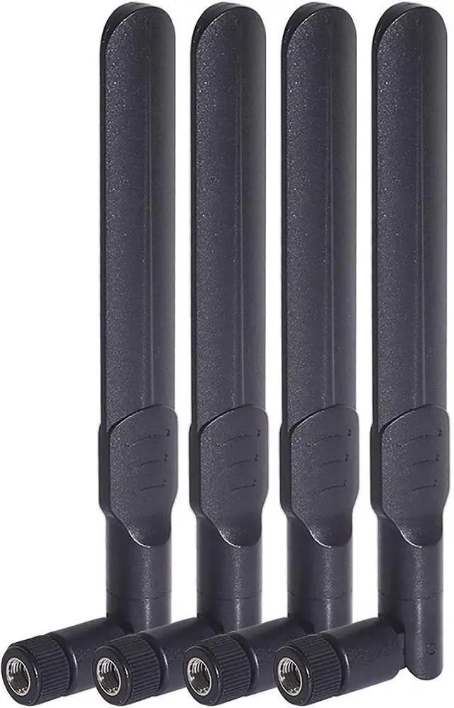 Alt view image 14 of 14 - Bingfu Dual Band WiFi 2.4GHz 5GHz 5.8GHz 8dBi MIMO RP-SMA Male Antenna (4-Pack) for WiFi Router Wireless Network Card USB Adapter Security IP Camera Video Surveillance Monitor