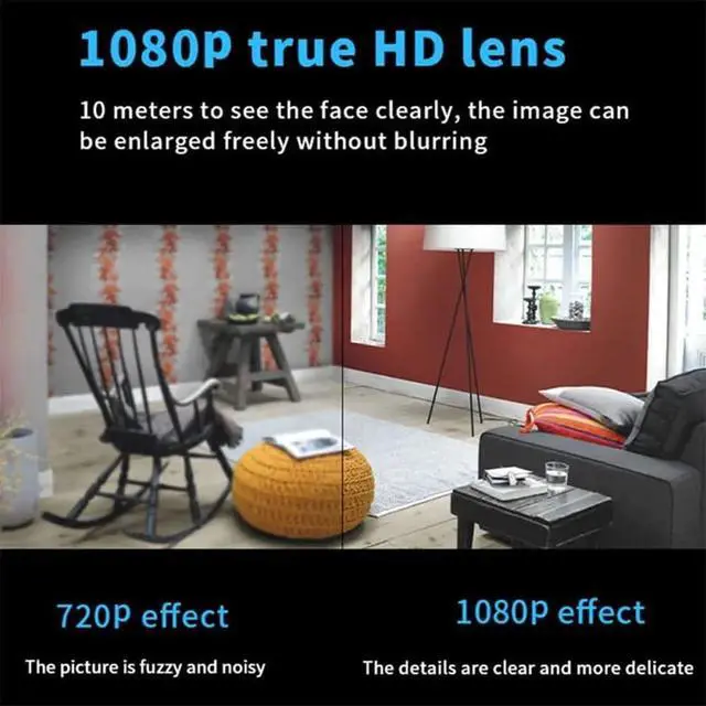 Alt view image 12 of 14 - Mini Wireless WiFi Camera 1080p Hd,Mini Camera,Hidden Camera for Home,Mini Camera with Audio and Video Recording for Home Office Store Warehouse (3pcs)