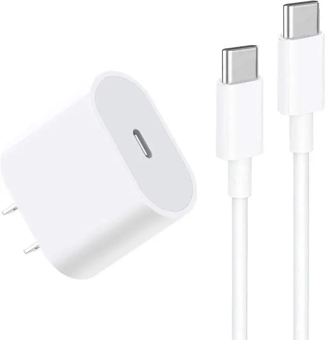 Alt view image 8 of 14 - 20W USB C Fast Charger for iPhone 15/15 Pro Max, iPad Pro 12.9/11 inch, iPad Air 5/4th, iPad 10th Gen, iPad Mini, with 6.6ft USB C to C Charging Cable