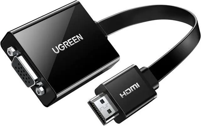 Alt view image 8 of 14 - Active HDMI to VGA Adapter with 3.5mm Audio Jack HDMI Male to VGA Female up to 1080P for PC Laptop Ultrabook Raspberry Pi Chromebook Black