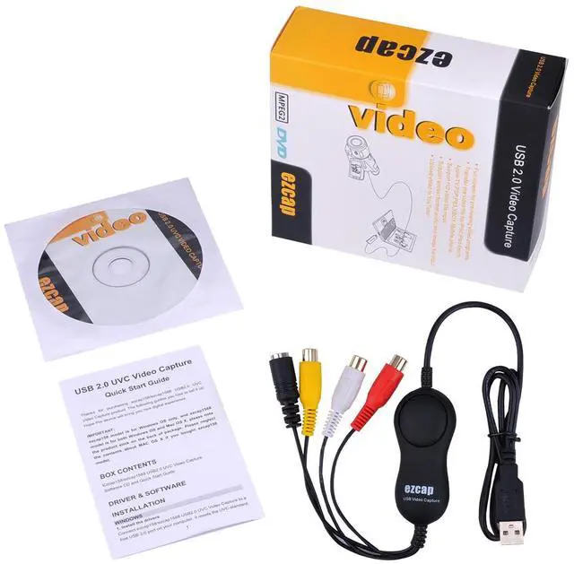 Alt view image 12 of 12 - Ezcap158 USB Audio Video Recording Card UVC Video Capture Convert Analog Video Audio to Digital format for XBOX VHS PS3