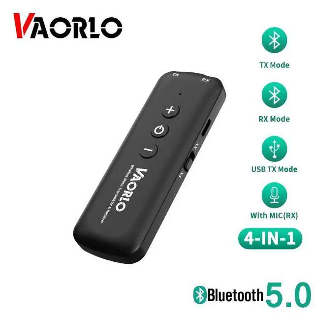 Alt view image 6 of 10 - Bluetooth 5.0 Receiver Transmitter Stereo Wireless Audio Adapter With Mic Handsfree Calling USB 3.5mm AUX RCA Low latency