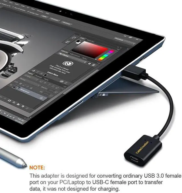 Alt view image 5 of 7 - USB 3.1 USB C Female to USB Male Adapter 5Gbps USB to USB C Adapter USB A to USB C Adapter Female USB C Adapter for Laptops StreamCam etc