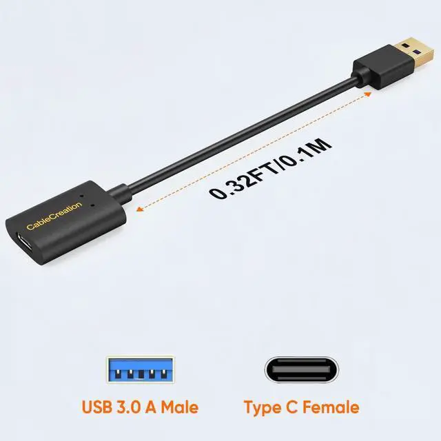 Alt view image 7 of 7 - USB 3.1 USB C Female to USB Male Adapter 5Gbps USB to USB C Adapter USB A to USB C Adapter Female USB C Adapter for Laptops StreamCam etc