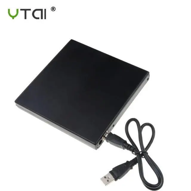Alt view image 5 of 5 - 9.5mm USB 2.0 External DVD/CD-ROM Case For Laptop Desktop PC Optical Disk Drive SATA To SATA External DVD Enclosure