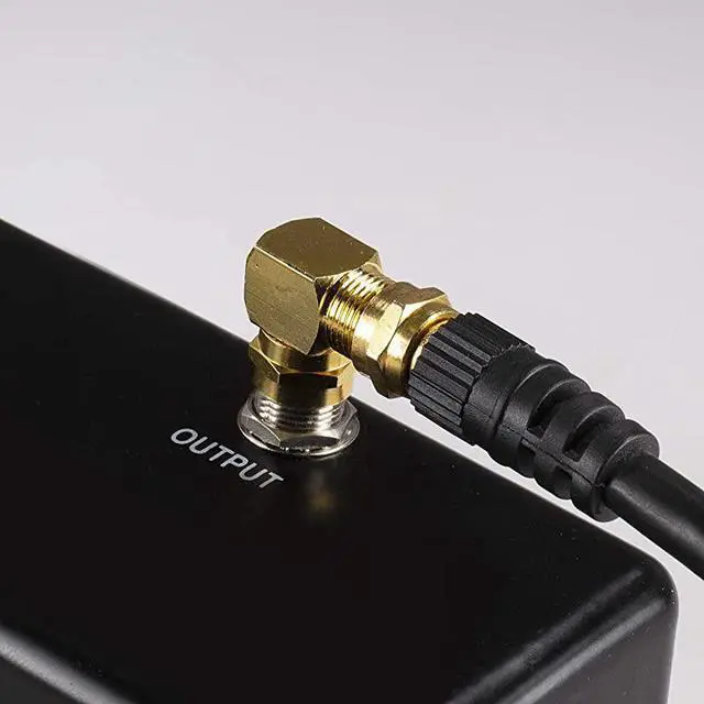 Alt view image 6 of 7 - Coaxial Cable Right Angle Connector 4 Pack for Tight Corners and Flat Panel TV Mounting 90 Degree F Type Adapter for Coax Cable and Wall Plates