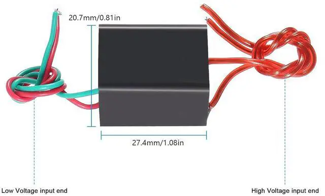 Alt view image 9 of 14 - 10pcs High Voltage Generator DC 3.6V 1.5A to 20KV 20000V Boost Step-up Power Module High Voltage Transformer