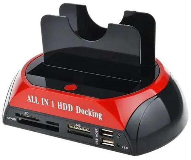 Alt view image 6 of 10 - to 2.5 3.5 Inch Hard Drive Docking Station SATA IDE Dual Slots External SSD HDD Enclosure Compatible with Windows