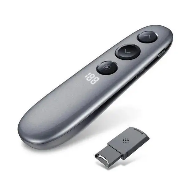 Alt view image 7 of 10 - Wireless Presenter Highlighting MagnifyMac Digital Pointer Air Mouse Function USB Rechargeable Presentation Clicker
