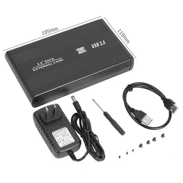 Alt view image 7 of 12 - 3.5 inch USB 3.0 To SATA Port Portable 5-Gbps External SSD Hard Drive Enclosure Compatible Operating System For Windows 98/SE(black B)