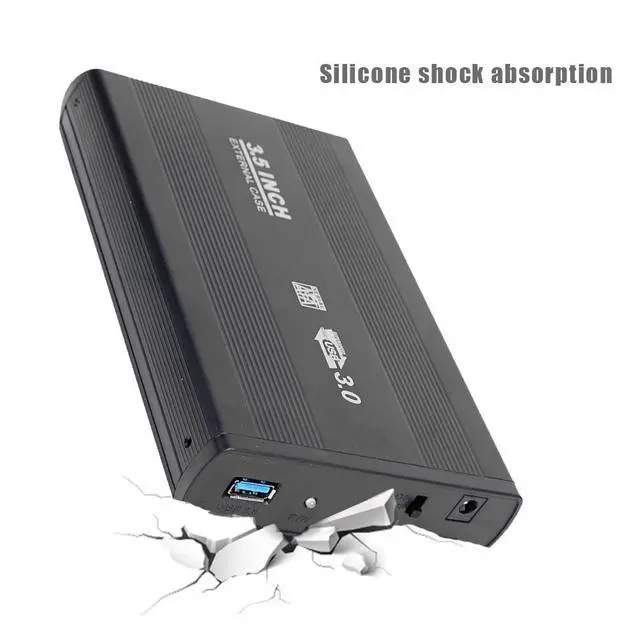 Alt view image 9 of 12 - 3.5 inch USB 3.0 To SATA Port Portable 5-Gbps External SSD Hard Drive Enclosure Compatible Operating System For Windows 98/SE(black B)