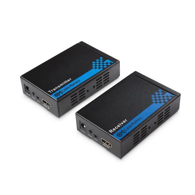 Alt view image 6 of 10 - Cable Matters Wall Mount HDMI Extender (HDMI Over Ethernet Cable) with TCP/IP Support for 1-to-Many Setup - Up to 300 Feet