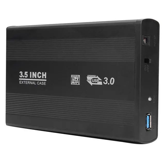 Alt view image 12 of 12 - 3.5 inch USB 3.0 To SATA Port Portable 5-Gbps External SSD Hard Drive Enclosure Compatible Operating System For Windows 98/SE(black B)