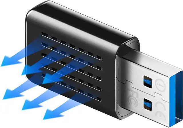 Alt view image 10 of 12 - Cudy WU1300 AC 1300Mbps WiFi USB Adapter for PC, USB 3.0, USB WiFi Dongle, 5Ghz /2.4Ghz, WiFi USB, USB Wireless Adapter for Desktop/Laptop, Compatible with Windows Vista /7/8/8.1/10, mac OS, Linux