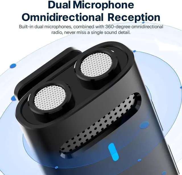 Alt view image 9 of 14 - Wireless Lavalier Microphone System - M31 Lapel Microphone with Charging Case, Support Android and iOS Devices, 20H Working Time, 200Ft Transmission