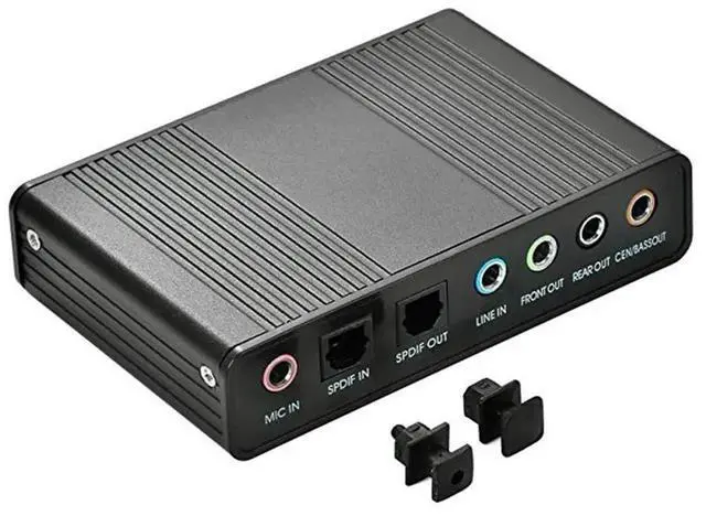 Alt view image 7 of 10 - 6 Channel External Sound Card USB 2.0 External 5.1 Surround Sound Optical S/PDIF Audio Sound Card Adapter For PC Laptop