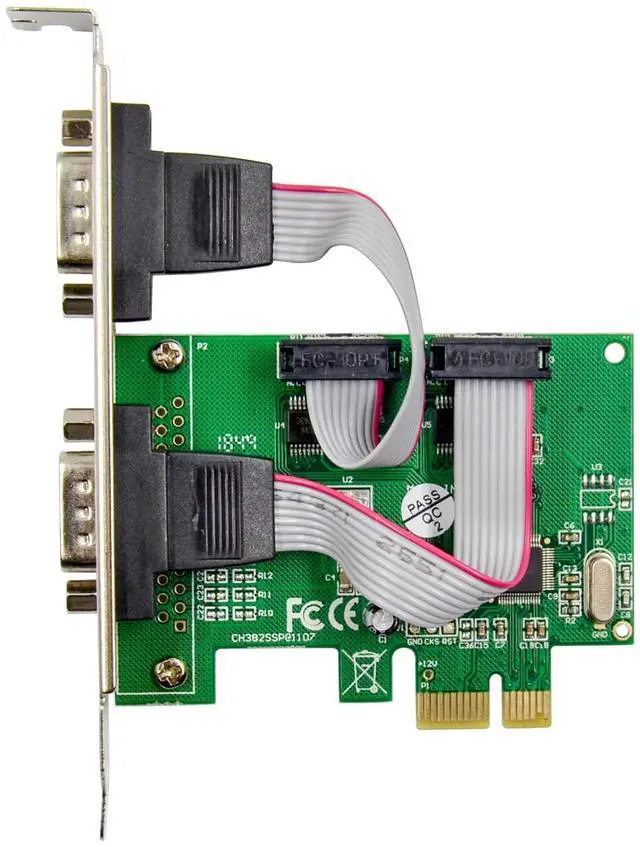 Alt view image 9 of 10 - DriverGenius 2-Port PCI Express PCIe RS232 Serial Host Controller Adapter Card - PCIe to Serial DB9 Compatiable with Windows & Linux