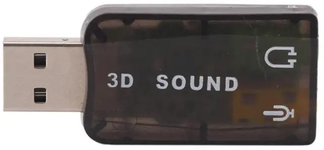 Alt view image 7 of 12 - USB Sound Card USB Audio 5.1 External 3D USB Sound Card Audio Adapter Mic Speaker Audio Interface For Laptop PC Micro Data
