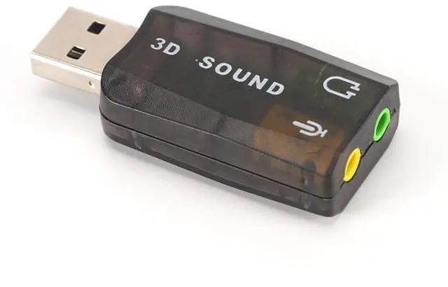 Alt view image 9 of 12 - USB Sound Card USB Audio 5.1 External 3D USB Sound Card Audio Adapter Mic Speaker Audio Interface For Laptop PC Micro Data