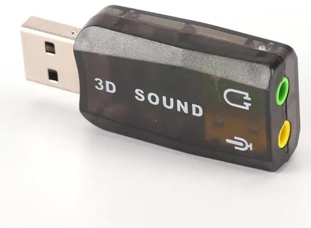 Alt view image 8 of 12 - USB Sound Card USB Audio 5.1 External 3D USB Sound Card Audio Adapter Mic Speaker Audio Interface For Laptop PC Micro Data