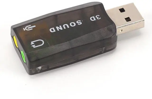 Alt view image 10 of 12 - USB Sound Card USB Audio 5.1 External 3D USB Sound Card Audio Adapter Mic Speaker Audio Interface For Laptop PC Micro Data