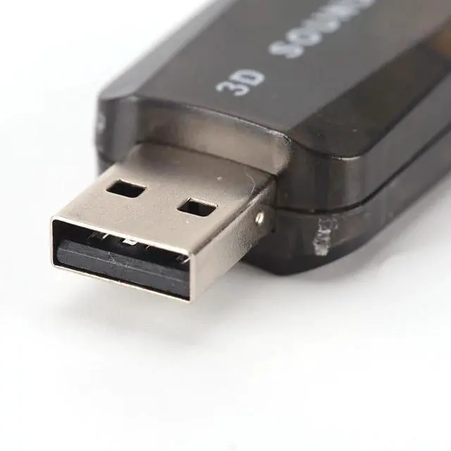 Alt view image 11 of 12 - USB Sound Card USB Audio 5.1 External 3D USB Sound Card Audio Adapter Mic Speaker Audio Interface For Laptop PC Micro Data