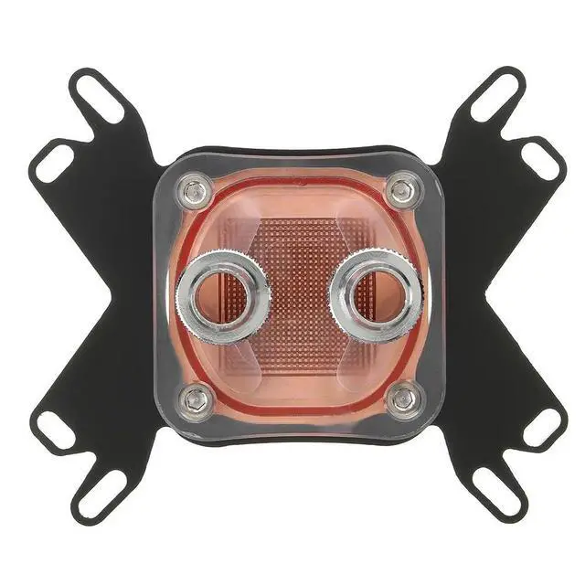 Alt view image 10 of 10 - Copper CPU Cooler Water Cooling Water Block for Intel LGA 1155 2011 AMD AM4 Computer Components Fans Cooling