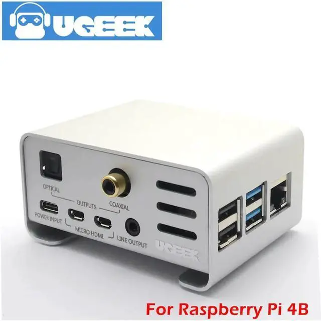 Alt view image 10 of 10 - AOIDE HIFI Digi Pro Digital Sound Card for Raspberry Pi 4B/3B+/3B/2B|Two Oscillators|I2S SPDIF Optical Fiber|44.1&48kHz|