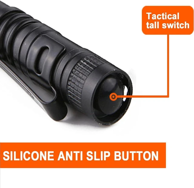 Alt view image 11 of 14 - Beieverluck 20 Pack Pen Light Flashlight Mini Small Flashlight with Clip Waterproof LED Pocket Pen Flashlights for Camping, Inspection, Work, and Emergency(Large,Black)