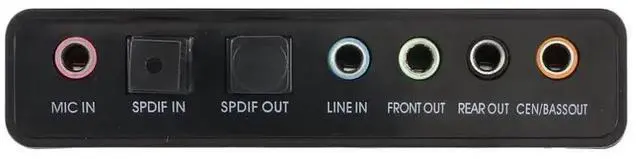 Alt view image 7 of 10 - USB Sound Card 6 Channel 5.1 Optical External Audio Card Converter for Laptop Desktop