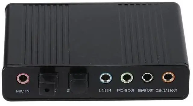 Alt view image 9 of 10 - USB Sound Card 6 Channel 5.1 Optical External Audio Card Converter for Laptop Desktop