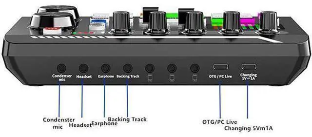 Alt view image 10 of 14 - Soundboard,Sound Effects Board,Sound Board,Sound Mixer Board,Bluetooth-Compatible Sound Card with Multiple Sound Effects & LED Light,Sound Board for Streaming for Phone,Computer,Live Streaming