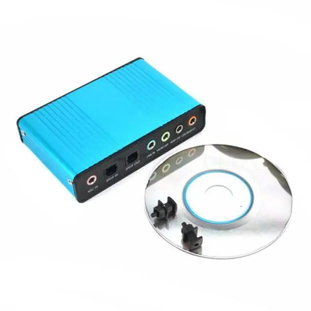 Alt view image 2 of 5 - Card External Channel 5.1/7.1 Optical Audio USB Card 6 Channels USB For PC Laptop Speaker Audio Optical Adapter Card