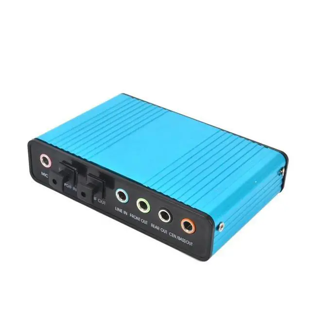 Alt view image 3 of 5 - Card External Channel 5.1/7.1 Optical Audio USB Card 6 Channels USB For PC Laptop Speaker Audio Optical Adapter Card
