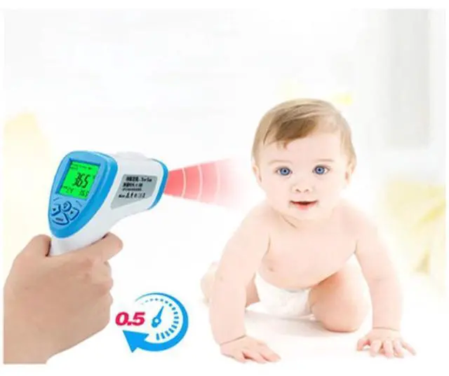 Alt view image 9 of 14 - Thermometer SUNPHOR Infrared Forehead Thermometer for Adult and Kids, Premium Non-Contact Medical Temperature Gun for Baby and Child, Digital No Touch Thermometer, LCD Fast Display