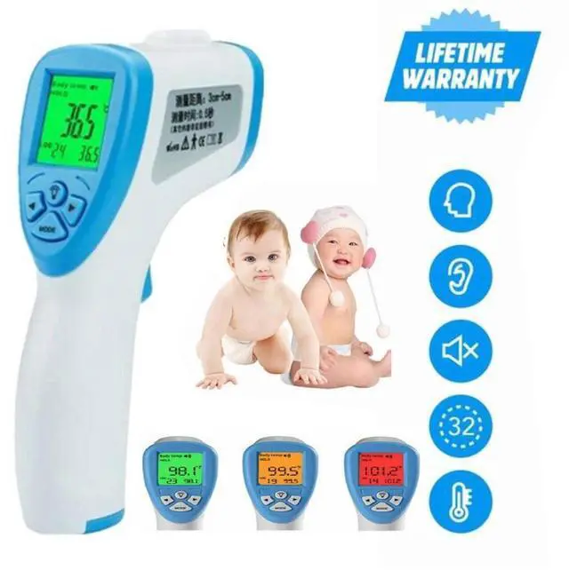 Alt view image 13 of 14 - Thermometer SUNPHOR Infrared Forehead Thermometer for Adult and Kids, Premium Non-Contact Medical Temperature Gun for Baby and Child, Digital No Touch Thermometer, LCD Fast Display