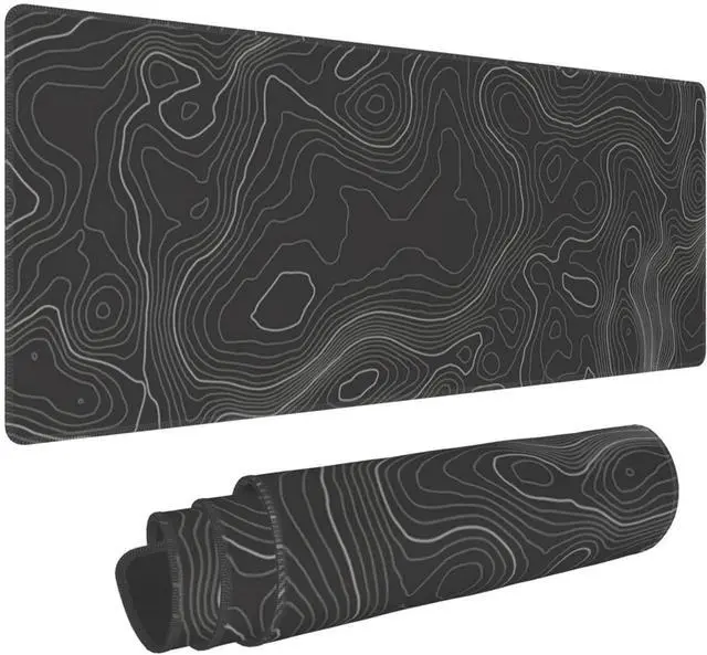 Alt view image 8 of 14 - Topographic Contour Gaming Mouse Pad Large XL Long Extended Pads Big Mousepad Keyboard Mouse Mat Desk Pad Home Office Decor Accessories for Computer Pc Laptop