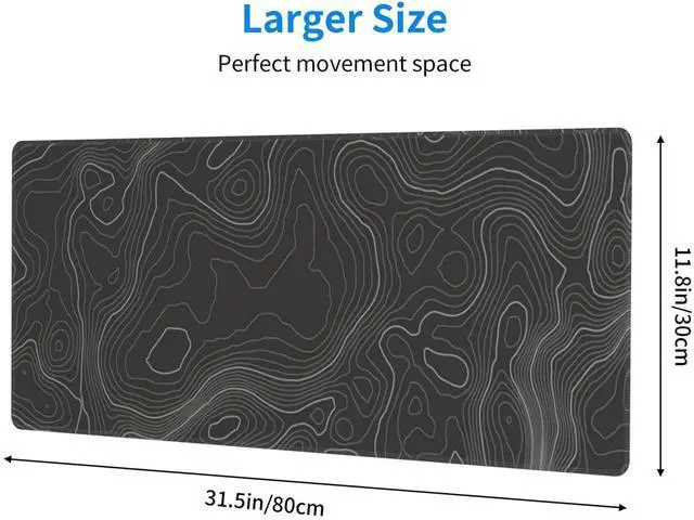 Alt view image 10 of 14 - Topographic Contour Gaming Mouse Pad Large XL Long Extended Pads Big Mousepad Keyboard Mouse Mat Desk Pad Home Office Decor Accessories for Computer Pc Laptop
