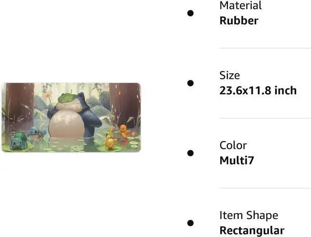 Alt view image 14 of 14 - Extended Gaming Anime Mouse pad Large Gaming Mousepad Desk Mat Waterproof Anti-Dirty Non Slip Stitched Edges Keyboard Mat Perfect for Video Games 60x30cm 24x12 inch Multi 23.6x11.8 inch