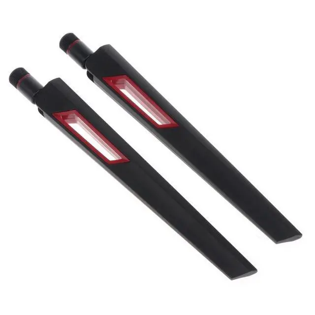 Alt view image 11 of 12 - 2x10Dbi Dual Band 2.4G/5GHz M.2 IPEX MHF4 20cm Cable to RP-SMA Pigtail Antenna Set For AX210 AX200 9260 NGFF WiFi