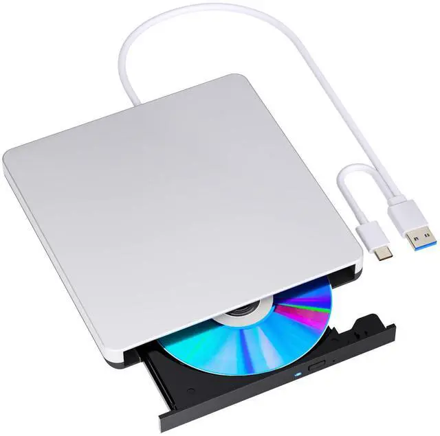 Alt view image 6 of 10 - POTVMOSL External Compatible Blu ray Drive Player Read/Write Portable Drive Burner Compatible USB 3.0 and Type-C DVD Burner Compatible with Win8/Win10/ Win11 for MacBook Laptop Desktop