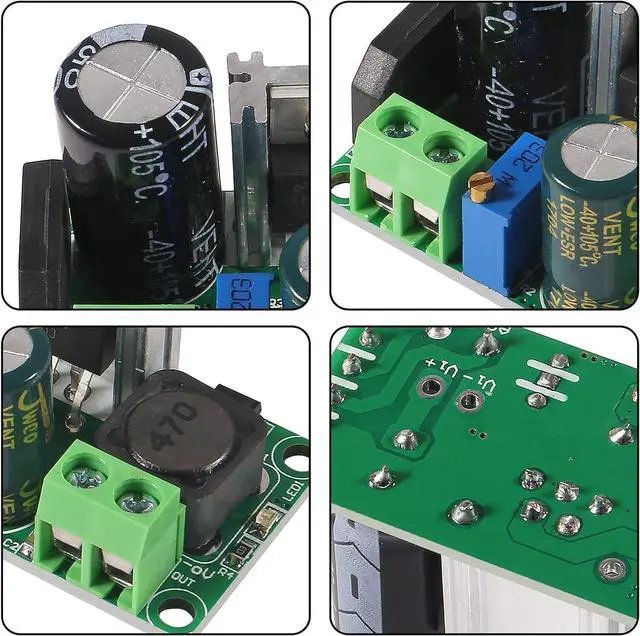 Alt view image 9 of 14 - 10PCS AC/DC to DC Step Down Buck Converter AC 5-30V DC 5-48V 24V 36V 48V to DC 2.5-35V 12V Voltage Regulator Board 2A Adjustable Volt Power Supply Module